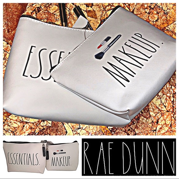 Rae Dunn Handbags - NWT- RAE DUNN Clutch Cosmetic Bags - SET OF 2